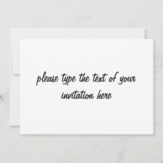 hollywood glamor  uitnodiging (Achterkant)