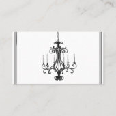 Hollywood Glamour Kroonluchter Trouwplaats Kaarten Plaatskaartje (Achterkant)