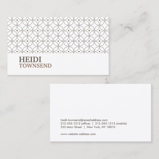 Hollywood Glamour No. 2 Visitekaartje