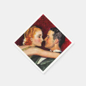  Hollywood Glamoureus Couple - Red Servetten (Hoek)