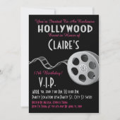 Hollywood Glitter Verjaardag Kaart (Voorkant)