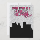 Hollywood Glitter Verjaardag Kaart (Achterkant)