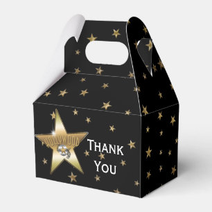 HOLLYWOOD GOLD STAR Verjaardagsfeest Favor Dozen Bedankdoosjes