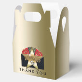 HOLLYWOOD Gouden Retro Verjaardagsfeestje Favoriet Bedankdoosjes (Geopend)