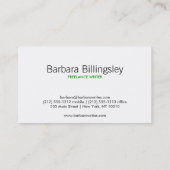  Hollywood Green Visitekaartje (Achterkant)