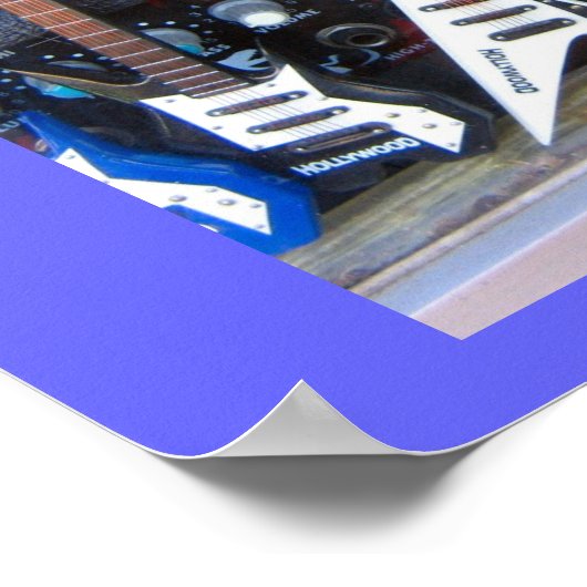 Hollywood Guitars Poster (Hoek)