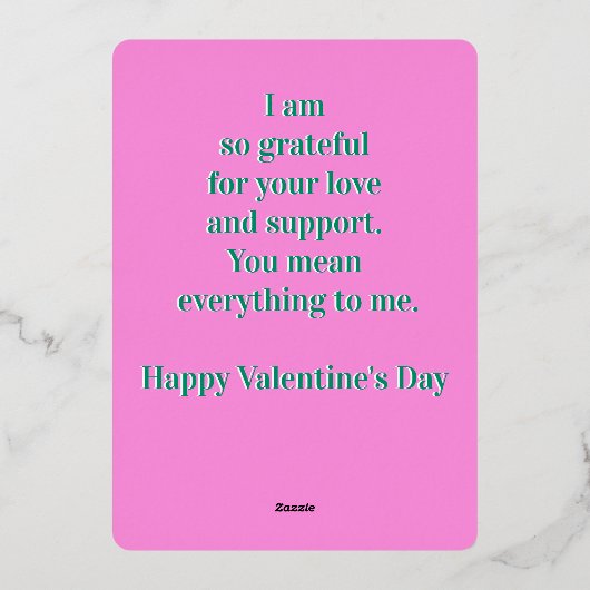  Hollywood Happy Valentijnse Golden Age Folie Feestdagenkaart (Achterkant)