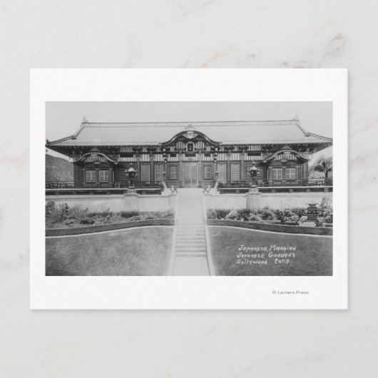 Hollywood, het Japanse Herenhuis van CA in Tuinen Briefkaart (Voorkant)