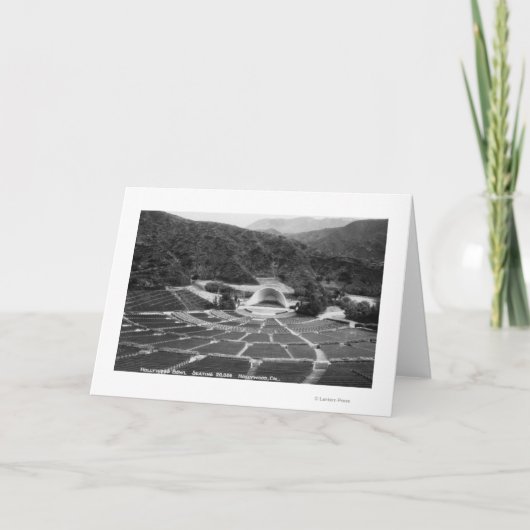 Hollywood, het Uitzicht van de Kom van Californië Kaart (Voorkant)