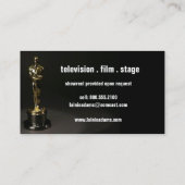 Hollywood Hills-acteur visitekaartje (Achterkant)