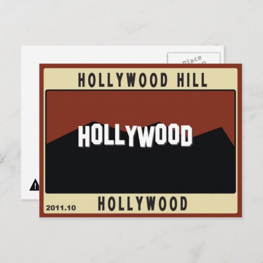 Hollywood Hills Briefkaart (Voorkant / Achterkant)