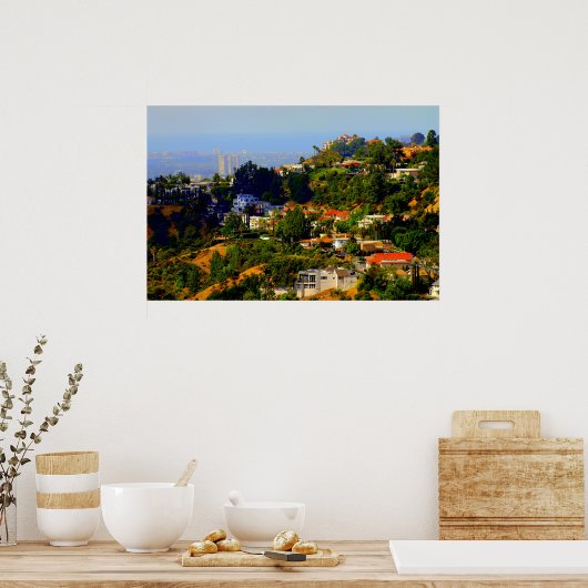 Hollywood Hills, California Print (Keuken)