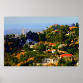 Hollywood Hills, California Print (Voorkant)