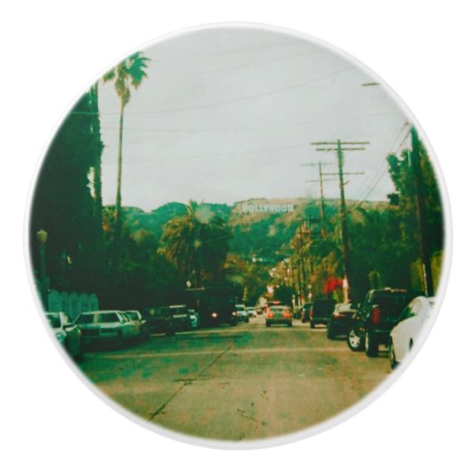 Hollywood Hills Keramische Knop (Voorkant)