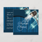 Hollywood huwelijksfilm bioscoopfeestje kaart (Voorkant / Achterkant)