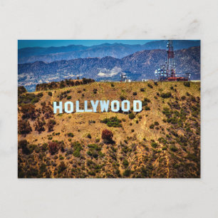 Hollywood, iconisch teken, briefkaart