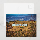 Hollywood, iconisch teken, briefkaart (Voorkant / Achterkant)
