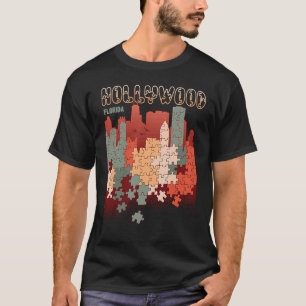 Hollywood in Florida Travel Souvenir T-shirt
