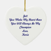 Hollywood Jett Starr met zijn vuile auto Keramisch Ornament (Achterkant)