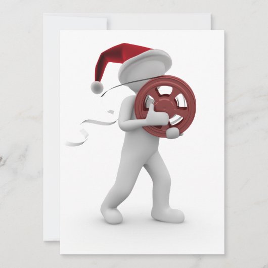 hollywood kerstmis feestdagenkaart (Voorkant)