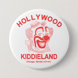 Hollywood Kiddieland Amusement Park, Chicago IL Ronde Button 7,6 Cm