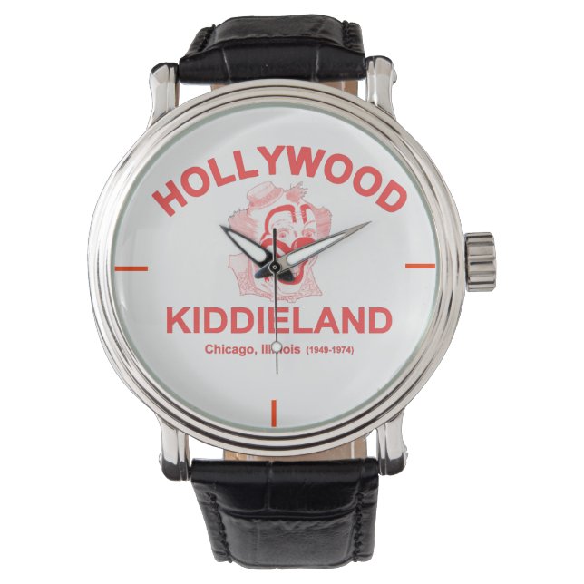 Hollywood Kiddieland, Chicago, IL. Amusementpark Horloge (Voorkant)