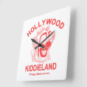 Hollywood Kiddieland, Chicago, Illinois Amusement Vierkante Klok (Hoek)