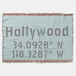 Hollywood Latitude Longitude Deken