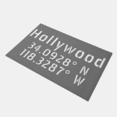 Hollywood Latitude Longitude Deurmat (Schuin)