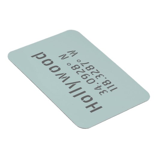 Hollywood Latitude Longitude Magneet (Rechterzijde)