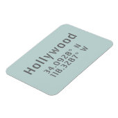 Hollywood Latitude Longitude Magneet (Linkerzijde)