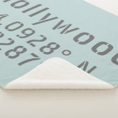 Hollywood Latitude Longitude Sherpa Deken (3/4)