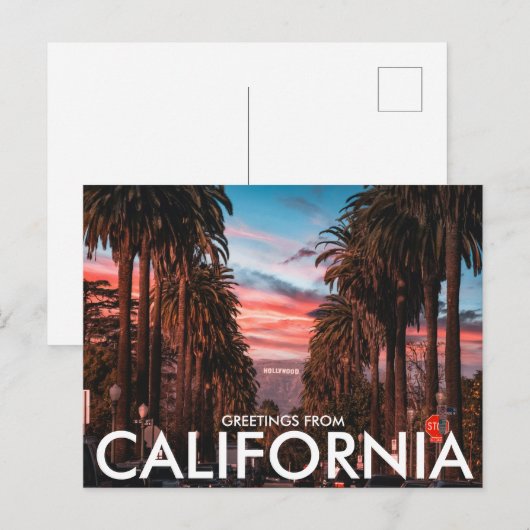 Hollywood, Los Angeles, Californië Briefkaart (Voorkant / Achterkant)