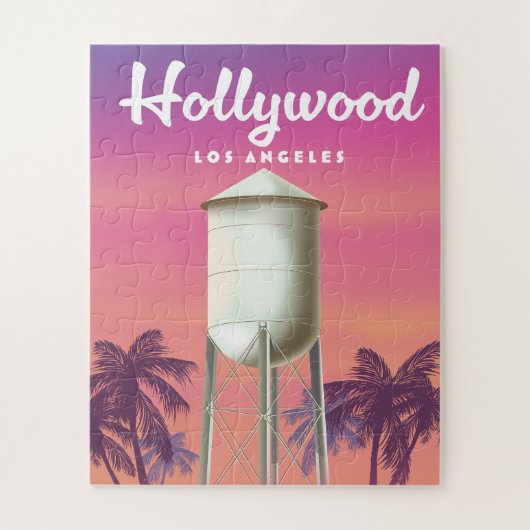 Hollywood Los Angeles Reisposter Legpuzzel (Verticaal)