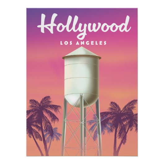 Hollywood Los Angeles Reisposter Perfect Poster (Voorkant)