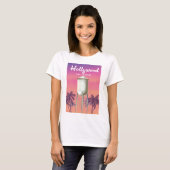 Hollywood Los Angeles Reisposter T-shirt (Voorkant volledig)