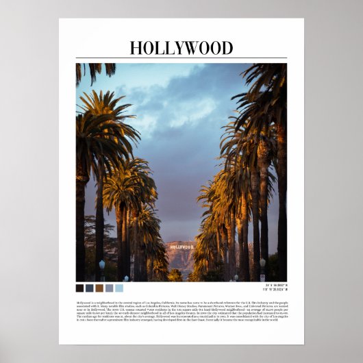Hollywood - Los Angeles (Verenigde Staten) Poster (Voorkant)