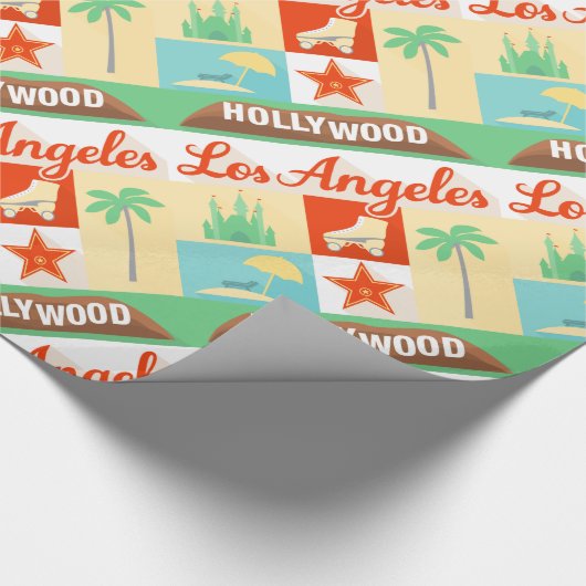 hollywood los angeles wrappapier cadeaupapier (Hoek)