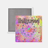 Hollywood Lucky Golden Magnet (Voorkant / Achterkant)