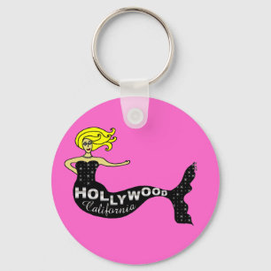 Hollywood Mermaid (roze) Sleutelhanger