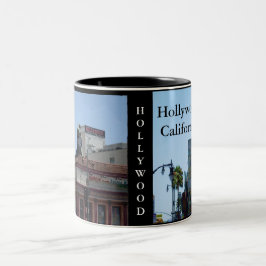 HOLLYWOOD,mok CALIFORNIA Tweekleurige Koffiemok