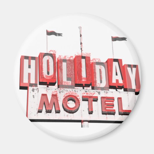  Hollywood Motel Sign Magneet (Voorkant)