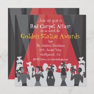 Hollywood Movie Award voor Party Invitation Kaart