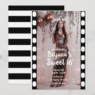 Hollywood Movie Cinema Photography Sweet 16 Kaart