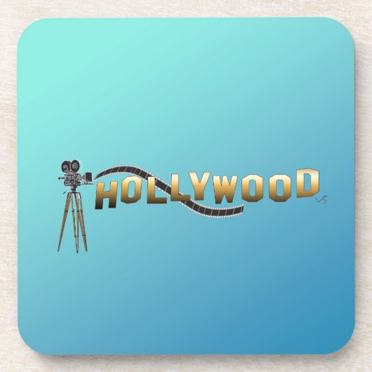  Hollywood Movie Director Camera Compact Mi Bier Onderzetter (Voorkant)