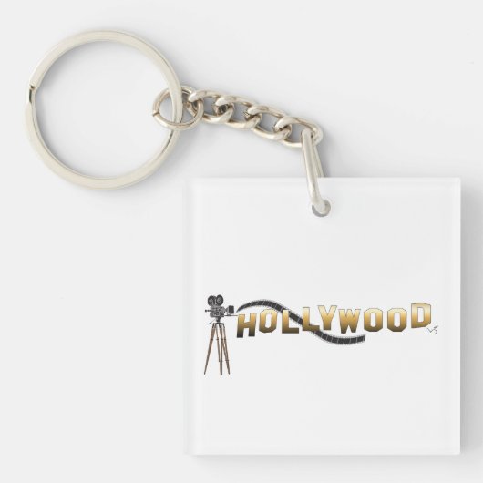  Hollywood Movie Director Camera Cool Sleutelhanger (voorkant)