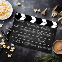 Hollywood Movie Graduation Party Chalkboard
