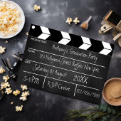 Hollywood Movie Graduation Party Chalkboard Kaart