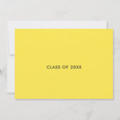 Hollywood Movie Graduation Party Chalkboard Uitnod Kaart (Achterkant)