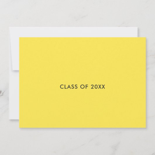 Hollywood Movie Graduation Party Chalkboard Uitnod Kaart (Achterkant)